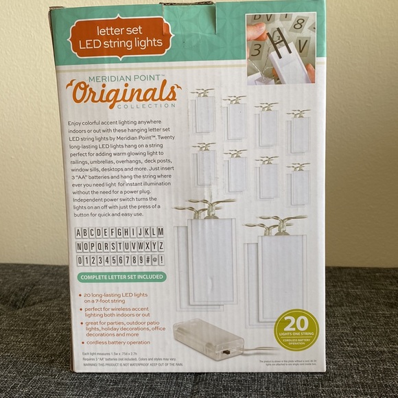 NWT! LED Letter String Lights - Picture 4 of 4